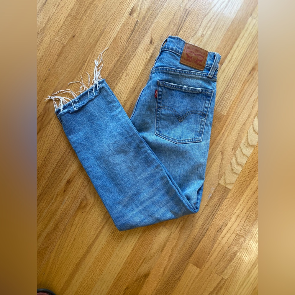Levi’s High Rise Button Fly Straight Jeans
